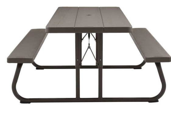 Picnic Table, 30" x 6ft Wood Grain Fold-able